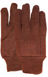 Jersey Handschoen van 100% katoen, bruin, 255 gram